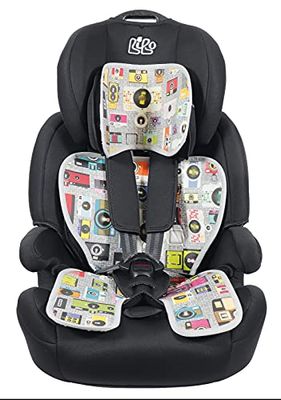 Bibo BIBOFRESH - Funda de Verano de Doble Cara, antisudor y Transpirable para Asientos de Coche y cochecitos. Material Fresco y práctico Fabricado en Italia. Papel Textil y algodón