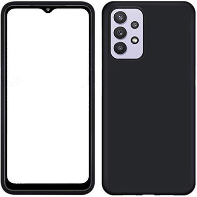Funda protectora de gel de silicona TPU suave flexible mate ultra suave (negro) para Samsung Galaxy A32 (5G) A326 SM-A326 F A326 F.
