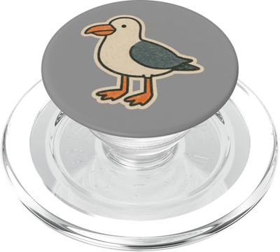 Gaviota Sea Bird Divertido Verano Playa Animal Costero Aves Marinas PopSockets PopGrip para MagSafe