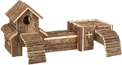 Trixie Natural Living - Sistema a tunnel Frida, 47 x 22 x 15 cm, colore: Marrone