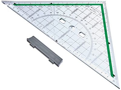 Faber Castell 177090 - Tekendriehoek, groot, met afneembaar handvat, 1 stuk