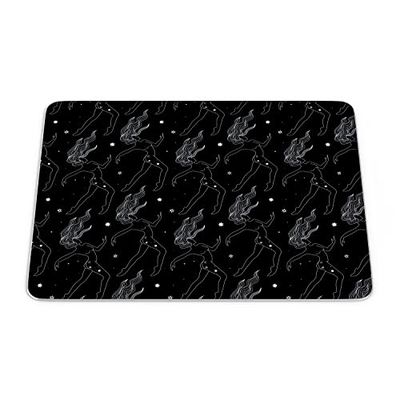 Bonamaison, Rectangular Digital Printed Mouse Mat Non-Slip Bottom for Office and Home Size: 22 x 18 cm
