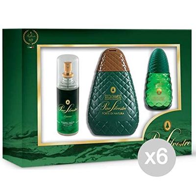 Pino Silvestre Set 6 Regalo Acqua Profumata+ Deodorante +Doccia Forte Fragranza, Multicolore, Unica