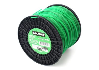 Hilo nylon - cuadrado de 4mm y 300m de longitud, ideal para diversas aplicaciones en jardinería y manualidades, resistente y duradero.*