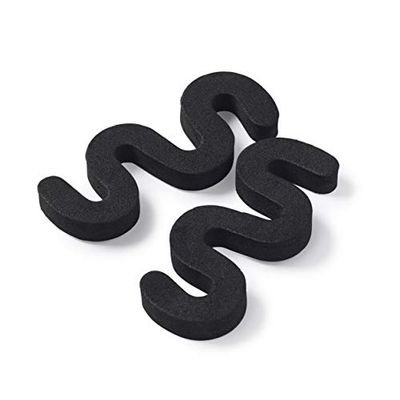 Manicare Toe Separators, Black Foam, Soft And Comfortable, Sponge Pedicure Toe Dividers, Finger Spacers, Perfect For Applying Nail Polish, Painting, Nail Art, Gel Nails, Toenails, Twin Pack