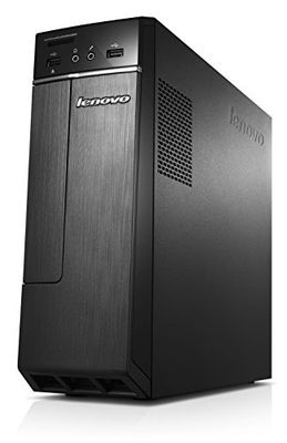 Lenovo H30 Desktop PC - (AMD A8-6410 2.4 GHz, 8 GB DDR3 RAM, 1 TB HDD, HDMI, AMD Radeon R5 235 1 GB Graphics, DVD-RW, Wi-Fi, Windows 8.1 with Bing) - Black with Free Windows 10 Upgrade
