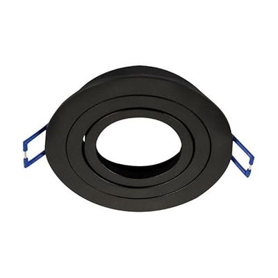 Brightium Aro redondo basculante negro, material resistente, diseño funcional, ideal para sujeción y organización en espacios diversos.