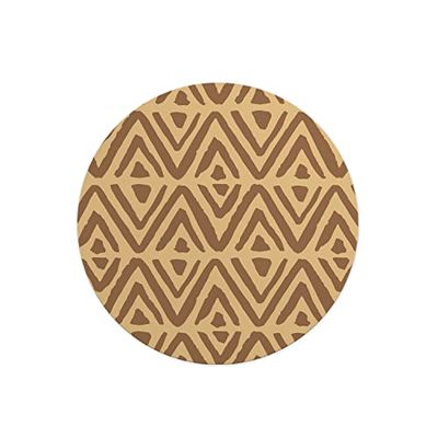 Questo Casa, Round Digital Printed Mouse Pad, Non-Slip Base, for Office and Home, Diameter:22cm