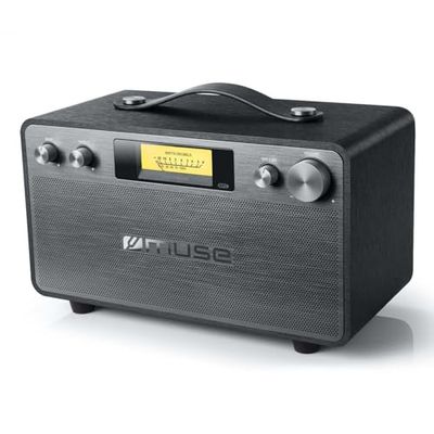 Muse M-670 BT Radio Portable Noir, Acier
