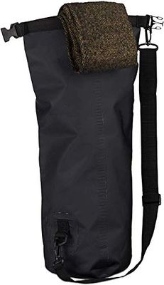 Relaxdays Ocean Pack, 10 Liter, waterdicht, lichtgewicht, zeilen, op de boot, Dry Bag, outdoor droogtas, zwart