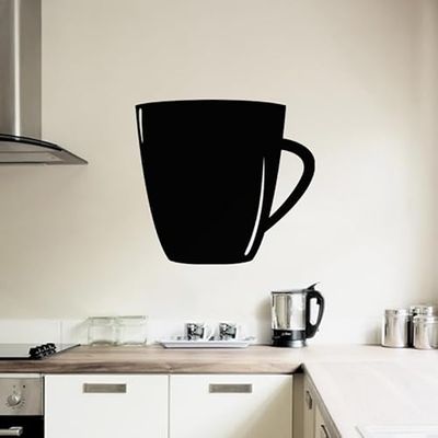 Ambiance - Adhesivo decorativo para pared (30 x 35 cm), color negro