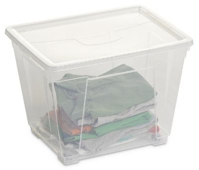 DEA Home Easy Box M-H-Art. Opbergdoos, voor thuis 362-DEA Home, 40x30x28, transparant, wit