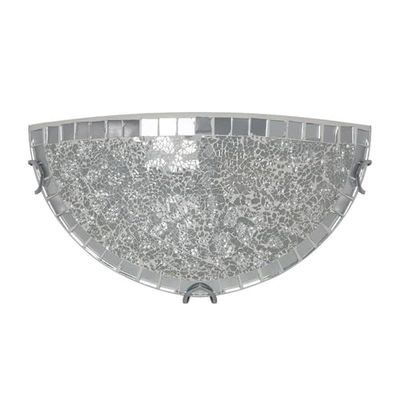 blendend Mosaïque chromée 16 x 30 x 8,5 cm, Tenor 1 x E27, idéale pour la décoration et le revêtement de surfaces.