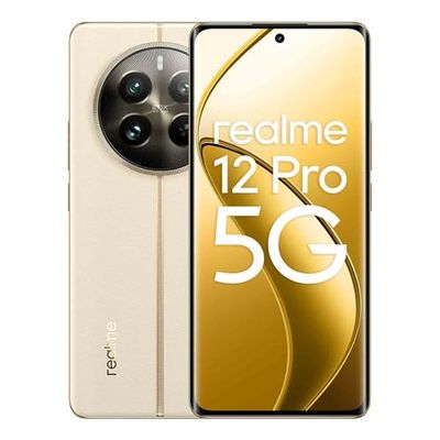 realme 12 Pro 5G Smartphone, 8 + 256 GB, Sony Portretcamera, 2 x optische zoom, IMX882 OIS camera, 6,7 inch 120 Hz Curved Vision Display, 67W Supervooc Charge, 5000mAh massieve batterij, beige