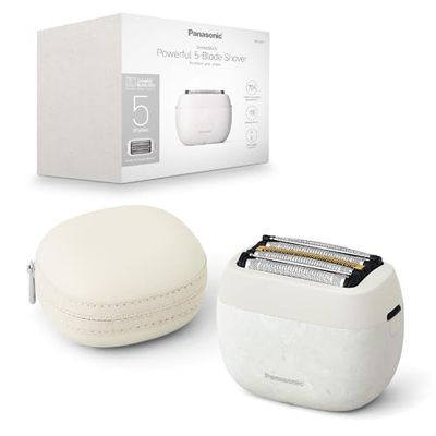 Panasonic ES-PV6B-W811 Series 900s Foil Shaver, Wet & Dry 5-Blade Electric Shaver for Men, Responsive Beard Sensor, USB-C, Carry Case, NAGORIĀ® Marble White