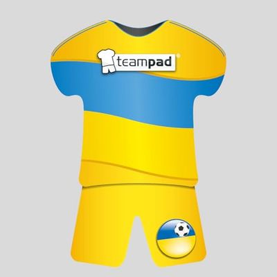 Anti-Slip Pad in Ukraine Jersey Design - Car Mount for Mobile Phones & GPS in Jersey Style, for Football European Championships, Waterproof Underlay without Adhesive