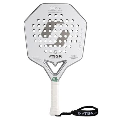 STIGA Cybershape 1.3K Ultra LW Padelracket – Ultralätt design för unga spelare, Generös sweetspot, Förbättrad kontroll och precision, Vikt: 320 g, Balans: Låg