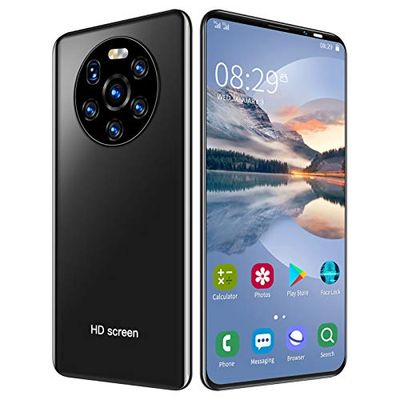 Mate40 Pro Teléfono móvil Desbloqueado,para Android 6 5.45in HD Smartphone Dual SIM 3G de Pantalla Completa,CPU de Doble núcleo,1GB+8GB,2200mAh Batería,Cámaras duales,Reconocimiento Facial(Negro)