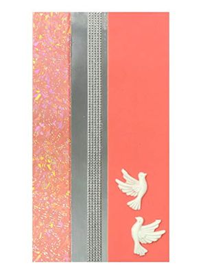 Pracht Creatives Hobby 7073-20155 Decorazioni Mix Rosa/Argento, 3 mezzi Fogli Circa 20 x 5 x 0,05 cm, Strisce di Cera per Modellare e Decorare Candele, Pink-Tone Silver, 200 x 100 x 0,5 mm