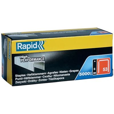Rapid 11856250 Rapid No. 53 Graffe a filo fine 6 mm, Acciaio