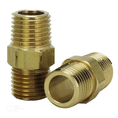 Milton S-646 1/4" MNPT Hex Nipple - Pack of 2