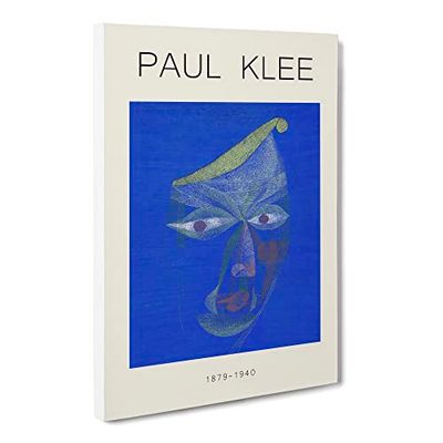 Portrait Of An Oriental By Paul Klee Exhibition Museum Painting Canvas Wall Art Print Ready to Hang, Framed Picture for Living Room Bedroom Home Office Décor, 20x14 Inch (50x35 cm)