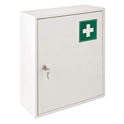 García de Pou 4 Unités - Armoire Pharmacie 36 x 15 x 45 cm Blanc Acier