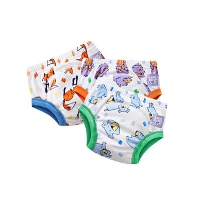 Bambino Mio Potty Training Pants, 3 Pack (2-3 Years - Outdoor Animals) Reusable for Baby and Toddler, Boys and Girls