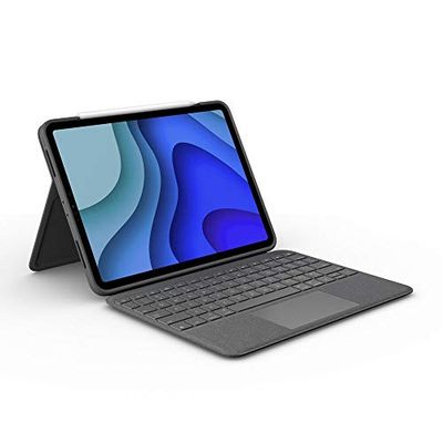 Logitech Folio Touch Keyboard Case for 11-inch iPad Pro (1st, 2nd, 3rd, 4th Gen) - Backlit Keyboard, Touchpad, Smart Connector, French AZERTY
