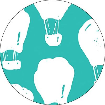Bonateks, Ronde digitaal bedrukte muismat, antislip onderkant, voor kantoor en thuis, diameter: 22 cm