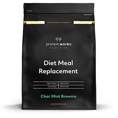 Protein Works - Substitut De Repas Diététique | Shake Repas 250 Calories | Perte de poids | Healthy diet | 14 Servings | Brownie Menthe-Chocolat | 1kg