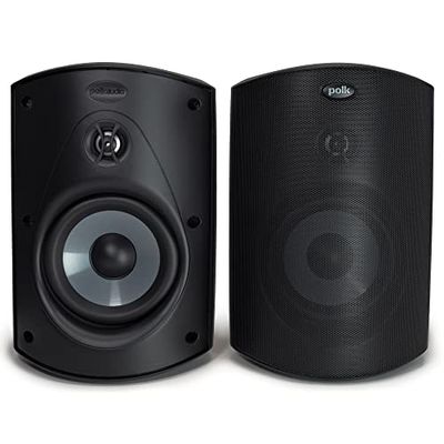 Polk Audio Atrium 5 Enceintes Extérieures 5", Haut-Parleurs 100W, Résistants aux Intempéries, Haute Fidélité - Noires
