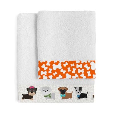 HappyFriday Mr Fox Dogs handduksset flerfärgad 2 st