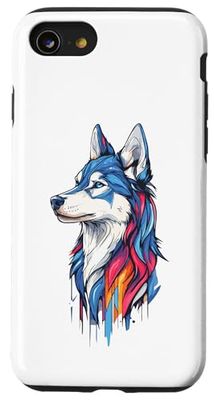 Esthétique Husky aux couleurs intenses Coque pour iPhone SE (2020) / 7 / 8