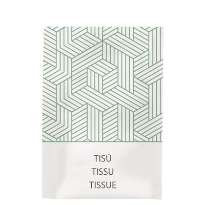 250 pezzi - 3 fazzoletti rivestiti bianco 'Therapy' 6 x 10,5 cm Tissue