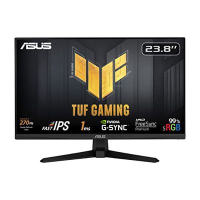 ASUS TUF Gaming VG249QM1A - Ecran PC Gamer Esport 23,8" FHD - Dalle IPS - 270Hz - 1ms - 16:9-1920x1080 - Display Port et HDMI - Haut-parleurs - AMD FreeSync - Compatible G-Sync - ELMB - 99% sRGB