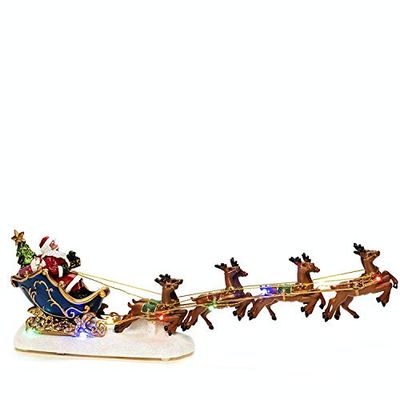 Konstsmide Julbelysning "Santa in Sleigh with Reindeer"