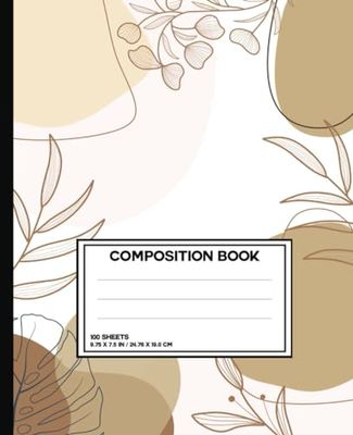 Aesthetic Composition book: Nature lover