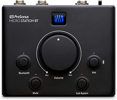 PreSonus MicroStation BT, 2.1 Speaker Monitor Controller met Bluetooth-connectiviteit en Subwooferuitgang