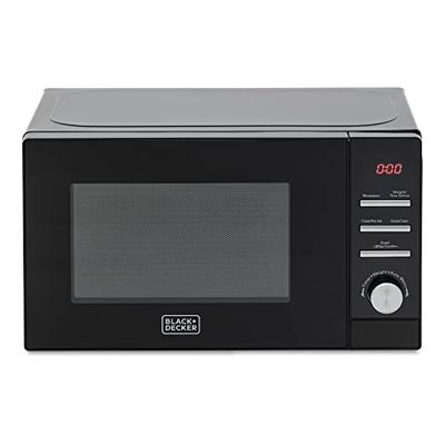 BLACK+DECKER BXMZ24040GB Digital Microwave, 20 Litre, 800W with 95-Minute Timer, Black