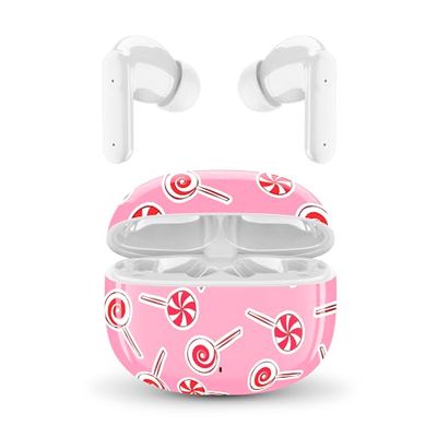Music Sound - Auricolari Bluetooth TWS Fantasy - Design In-Ear - Senza Fili - Custodia di Ricarica - Microfono - Play Time fino a 25 ore di ascolto - Tanti colori e fantasie disponibili