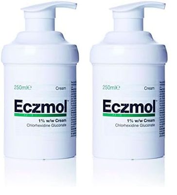 ECZMOL Moisturising and Antimicrobial Emollient Cream Soap Alternative, 0.25 kg (Pack of 2)