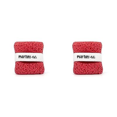 martini SPA - Massage Color - Guantino portasapone in poliuretano con elastico, colori assortiti, 10,5x12x2cm, 18g, 1 unità -MADE IN ITALY- (Confezione da 2)