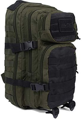 Mil-Tec US Assault Pack plecak taktyczny, rozmiar S, Ranger Green/czarny, Zielony, czarny, Einheitsgröße, Casual