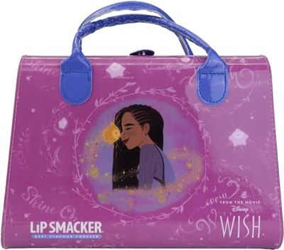 Lip Smacker Wish Weekender Makeup Case, Disney Wish-Inspired All-in-One Tote Bag Including Make-up and Accessories for Face, Lips, Eyes and Hair, Disney Princess Gifts for Endless Creativity