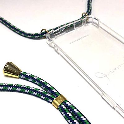 Mala bianco, verde e blu per Huawei Mate 20 X | La collana per telefono con cordini intercambiabili a seconda delle vostre esigenze