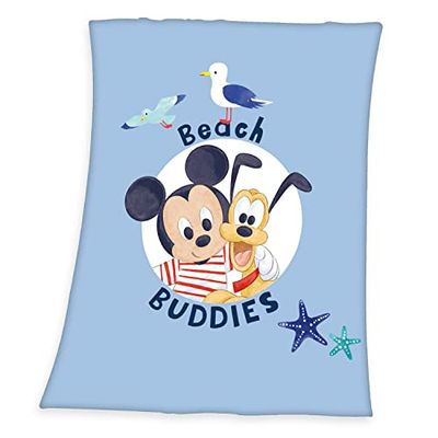 Herding Disney Mickey Mouse Couverture en Microfibre, Multicolore, 100 x 75 cm