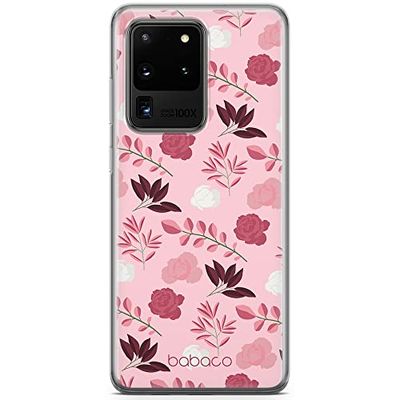 ERT GROUP Custodia per Samsung S20 Ultra Originale e ufficiale Babaco Motivo Flowers 020 perfettamente adattata alla forma del telefono cellulare, custodia in TPU