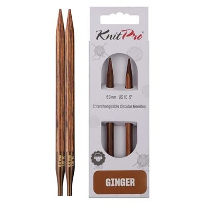 KnitPro K31209 Ferri da Maglia circolari, Legno, Marrone, 6 mm