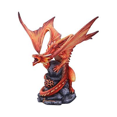 Nemesis Now Dorosły Ogień Smok Anne Stokes 24,5 cm Figurka, Żywica, Czerwona, Jeden Rozmiar
